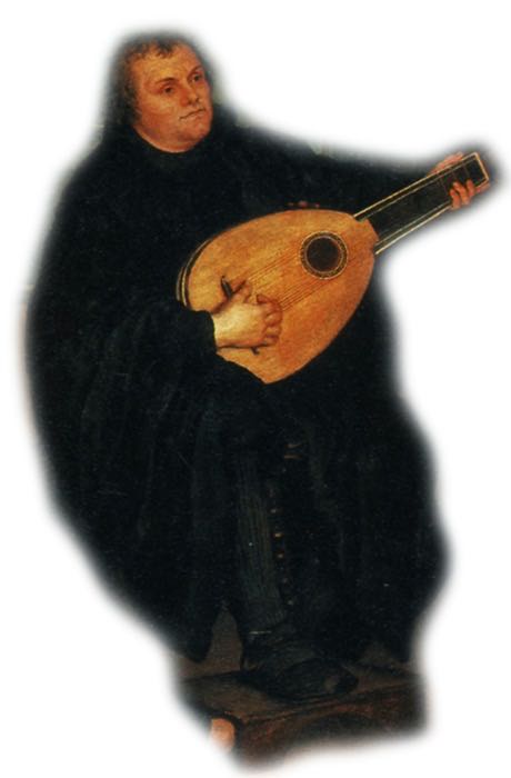 Luther mit der Laute