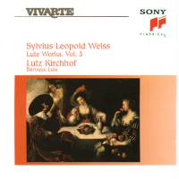 CD Cover: S.L. Weiss - Lute Works Vol 3