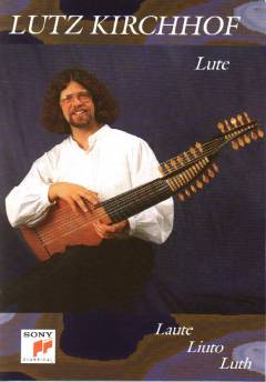 Lutz Kirchhof with his theorbolute