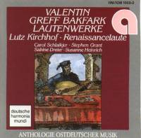 CD Copver: Valentin Gref Bakfark - Lautenwerke